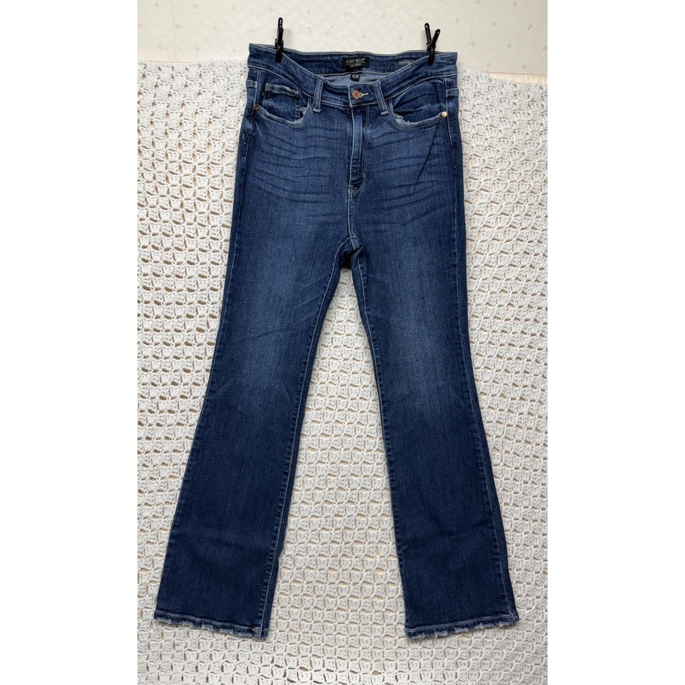 Judy Blue Jeans Women Sz 11/30 W30 L31 Blue Denim Boot Cut Stretch